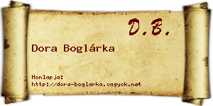 Dora Boglárka névjegykártya